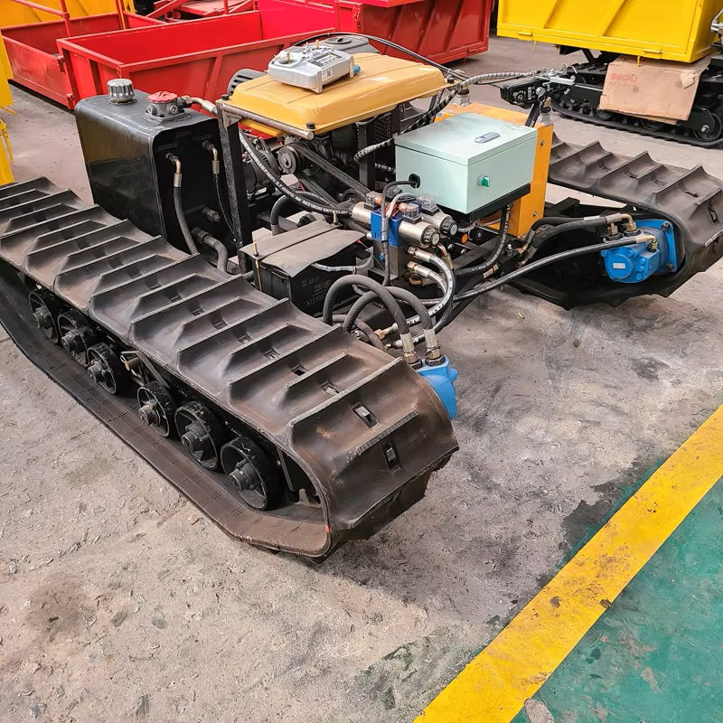 China Steel Track Undercarriage Rubber Crawler Chassis Remote Control Robot for Sale
