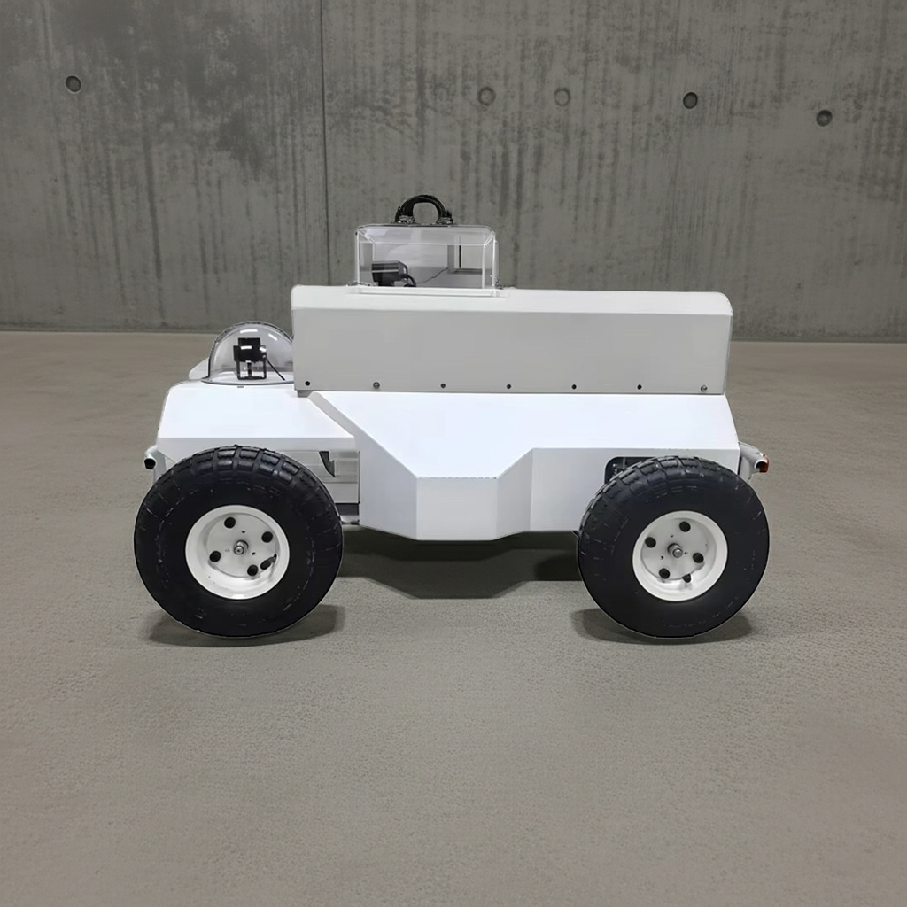 4WD Suspension Smart Car Inspection Robot Wire Chassis Automatic Driving Ros Robot Ackermann Front Steering Robot Chassis