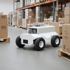 4WD Suspension Smart Car Inspection Robot Wire Chassis Automatic Driving Ros Robot Ackermann Front Steering Robot Chassis